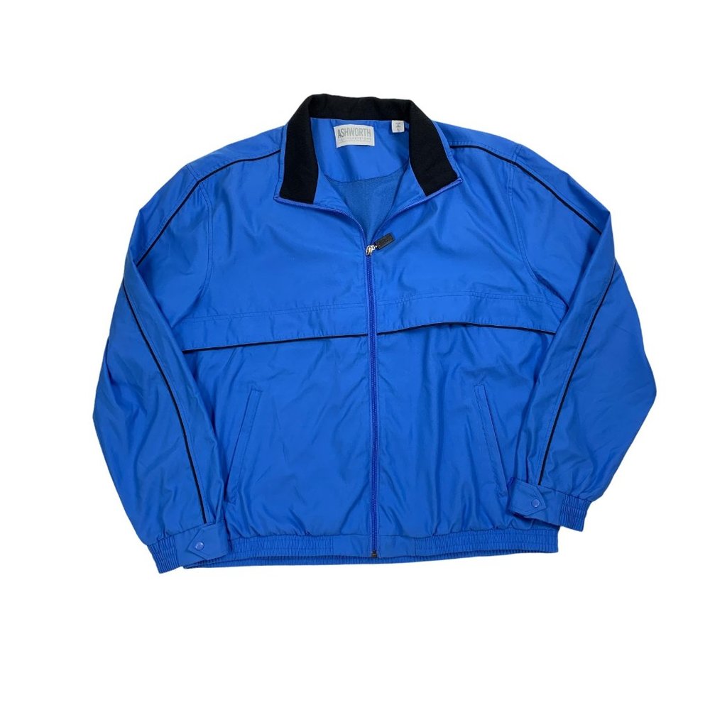 Ashworth Weather Systems Large Jacket Blue Lined